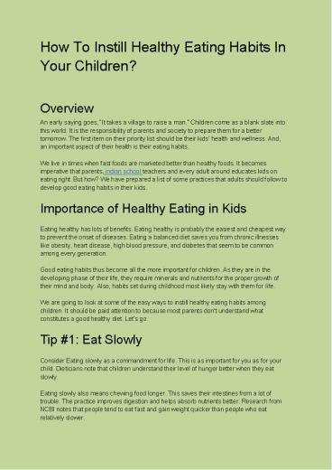 5 healthy living tips