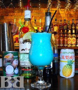 cocktails with blue curacao